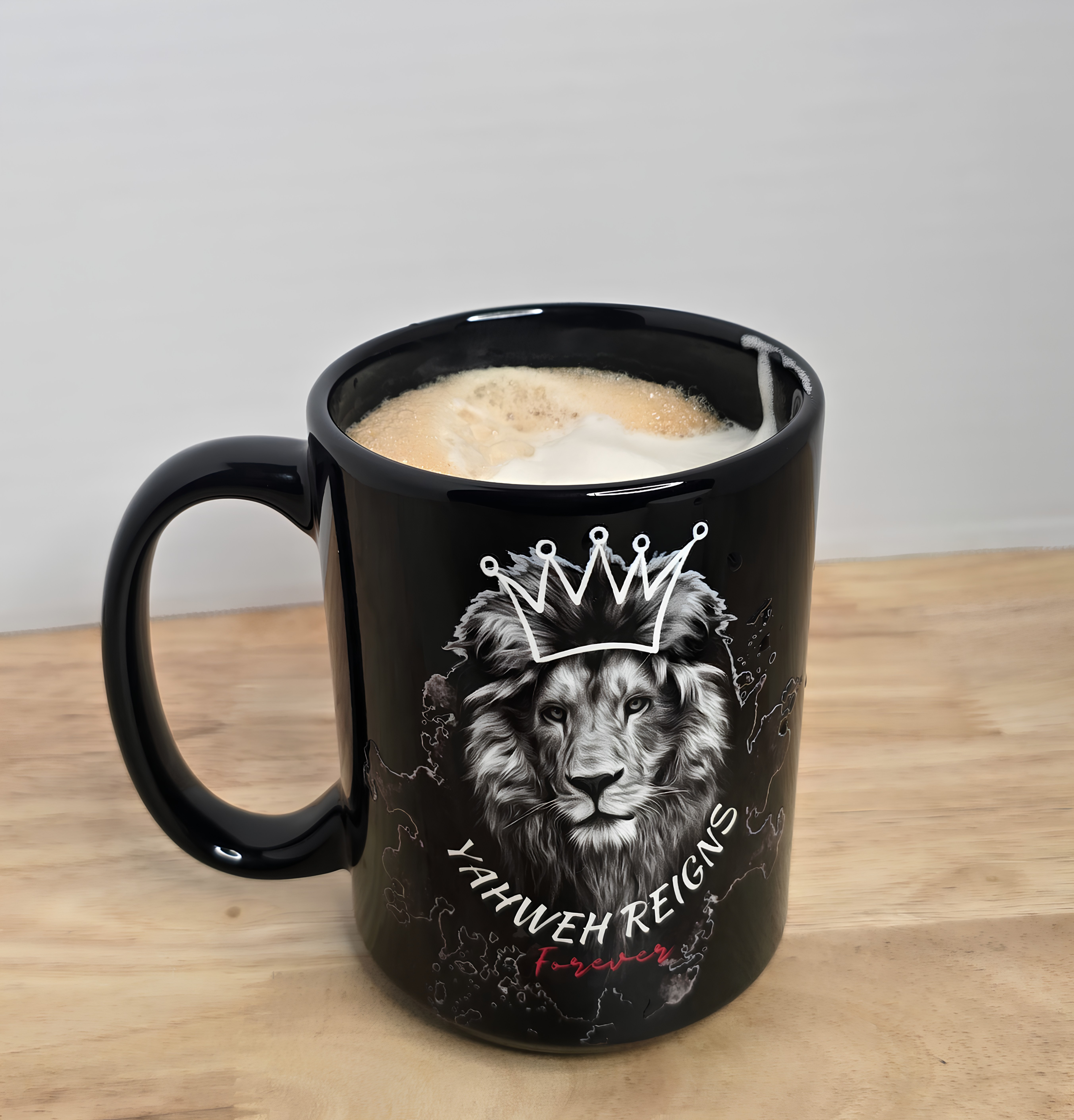 Yahweh 15oz. Black Mug
