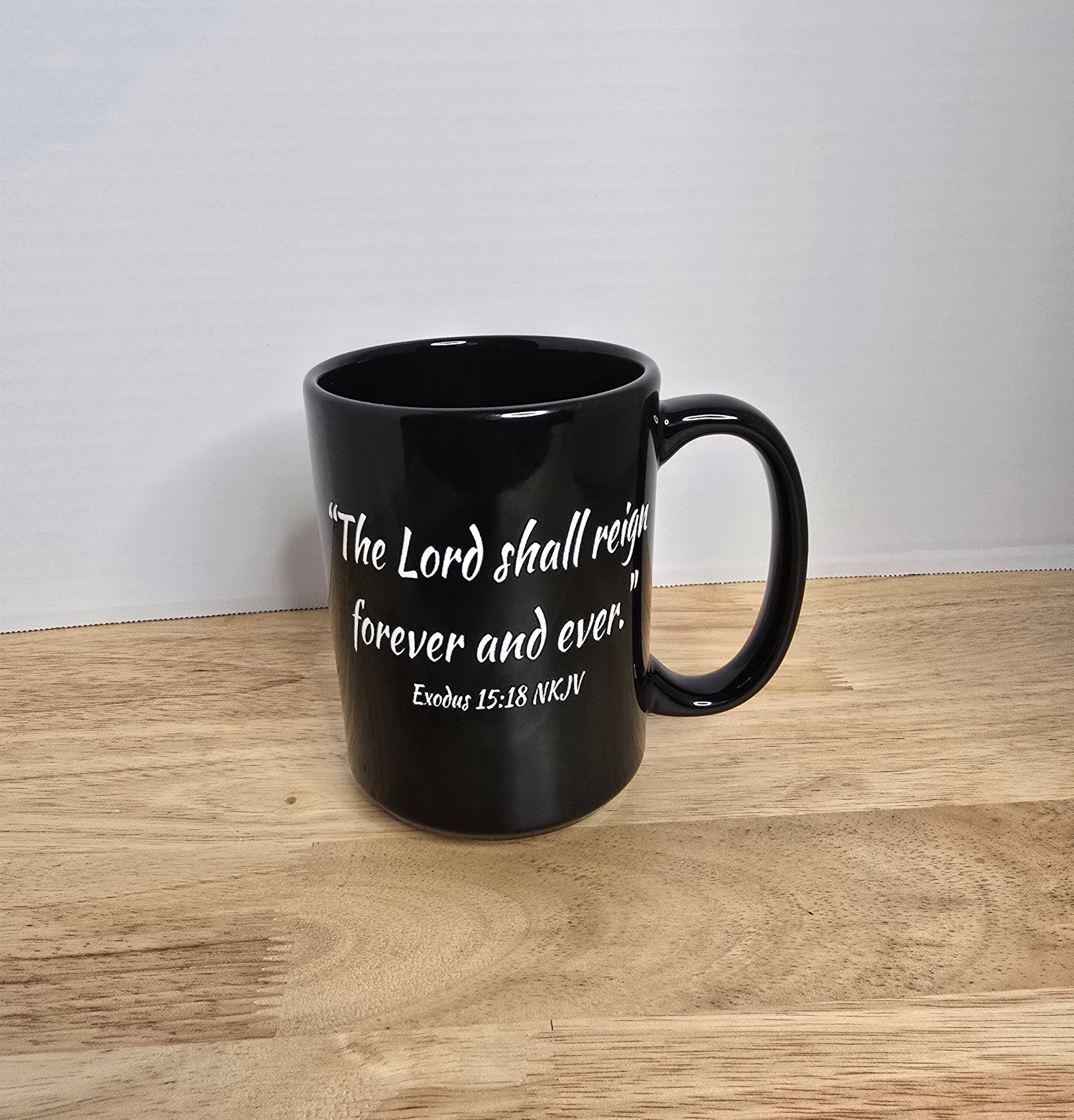 Yahweh 15oz. Black Mug